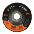 Bullard Abrasives Non-Loading Flap Disc, 4-1/2 x 7/8, PK10 34284